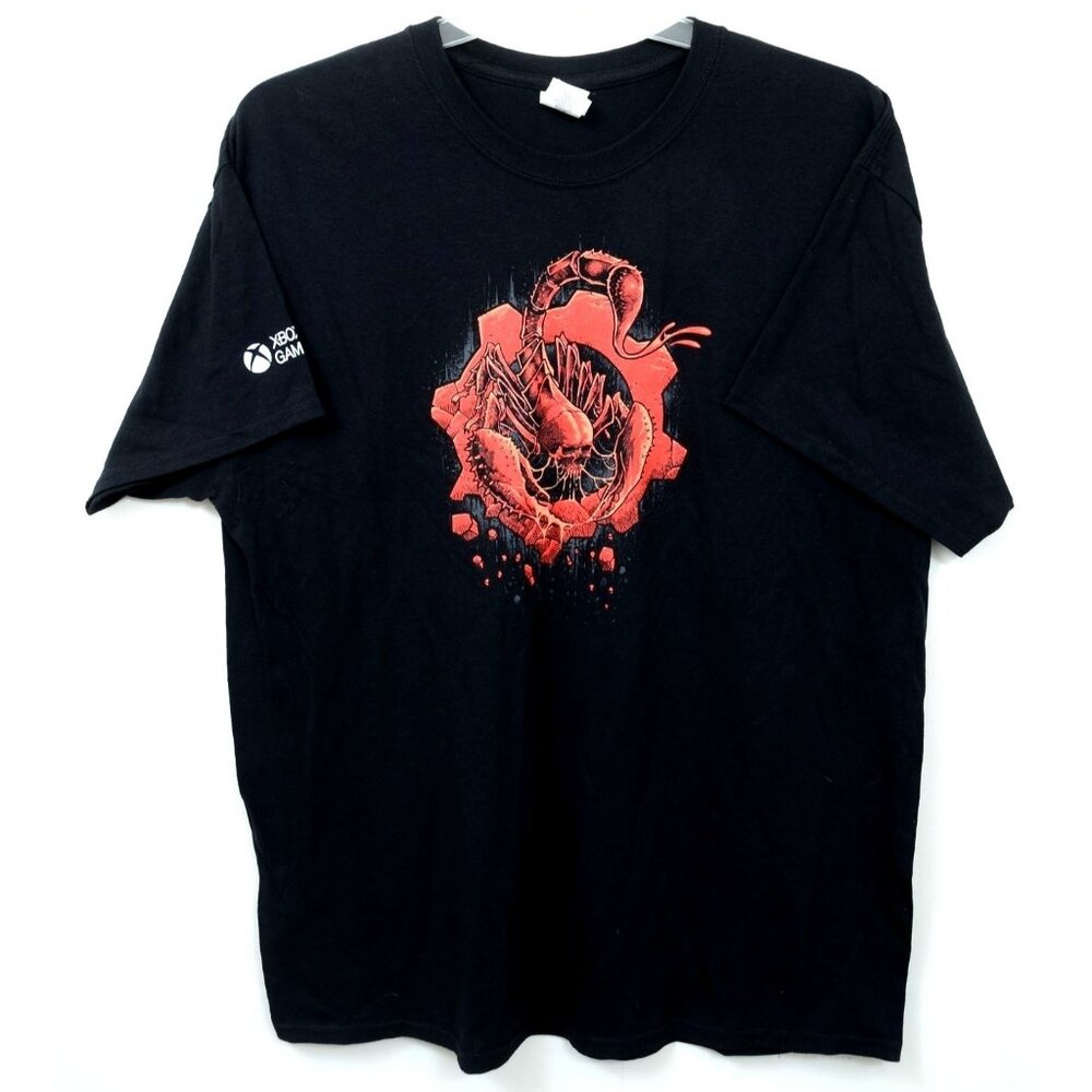 Rare Gears of Wars‎ Scorpio Squad Launch Party XBox T-Shirt Men's XL Y2K Gaming